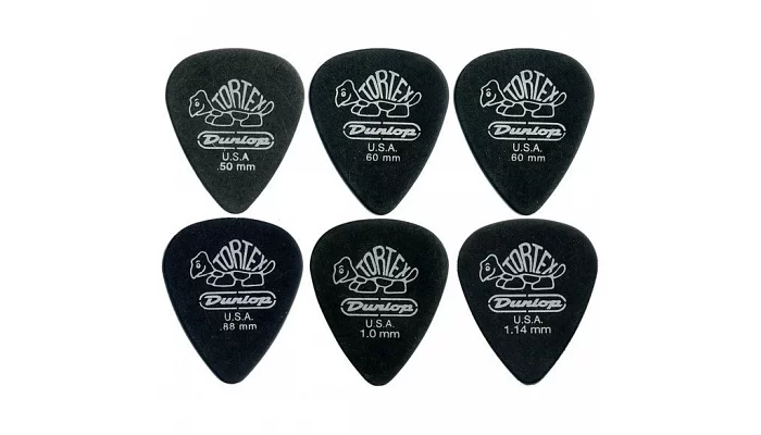 Медіатор DUNLOP 4880 TORTEX PITCH BLACK CABINET, фото № 1