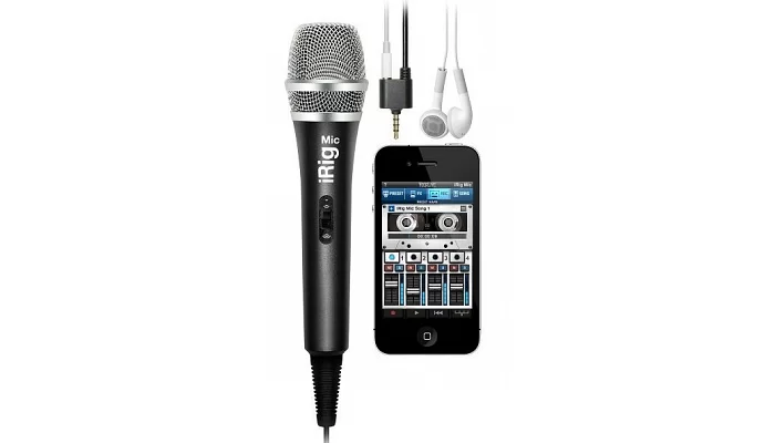 Ручной микрофон для мобильных устройств IK MULTIMEDIA iRIG MIC, фото № 1