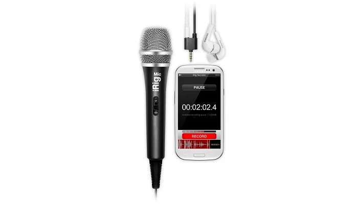 Ручной микрофон для мобильных устройств IK MULTIMEDIA iRIG MIC, фото № 4