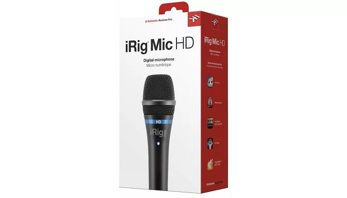 Ручний мікрофон для мобільних пристроїв IK MULTIMEDIA iRIG MIC HD, фото № 1