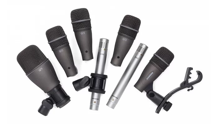 Набір мікрофонів для барабанної установки SAMSON DK707 - 7-Piece Drum Mic Kit, фото № 1