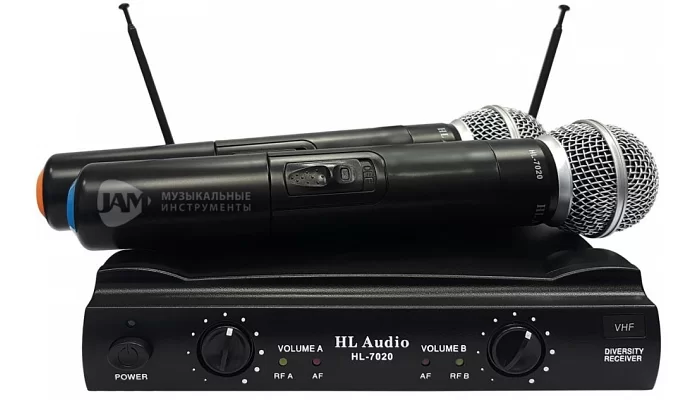 VHF радиосистема диапазона с двумя ручными микрофонами HL AUDIO HL-7020, фото № 1