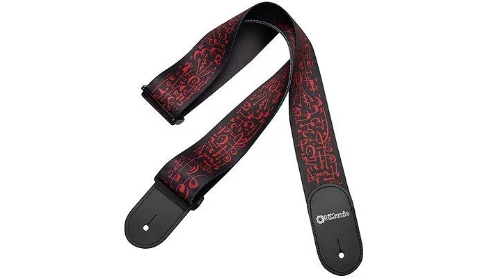 Ремінь для гітари DIMARZIO DD3143 STEVE VAI w / Leather Ends - Art (Black)