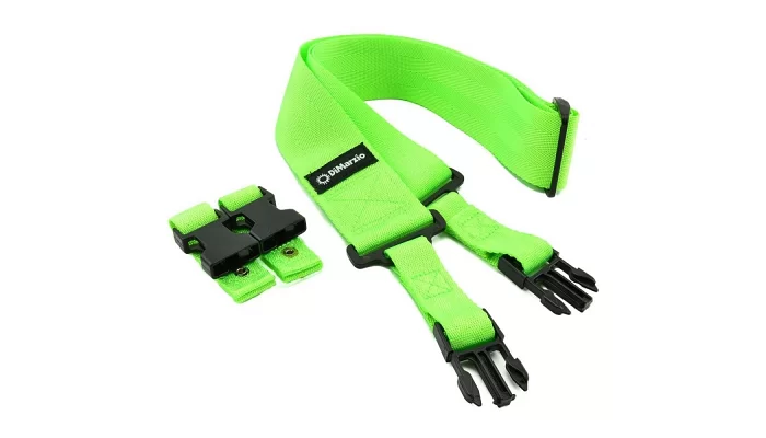 Ремінь для гітари DIMARZIO DD2200 CLIPLOCK NEON GREEN, фото № 1