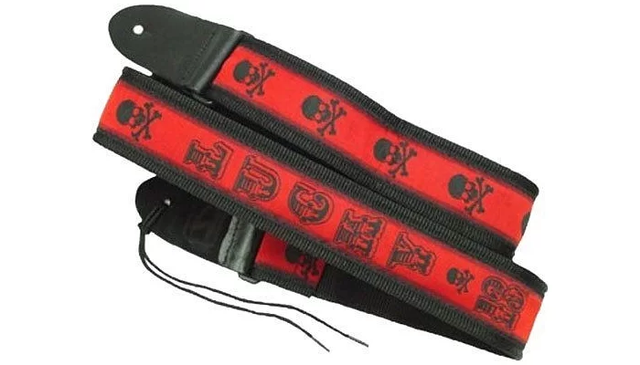 Ремінь для гітари DUNLOP D3816 LS LUCKY13 SKULL