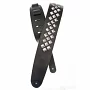 Ремінь для гітари PLANET WAVES PW25LGS01 Metal Collection Leather Guitar Strap, Diamond Stud