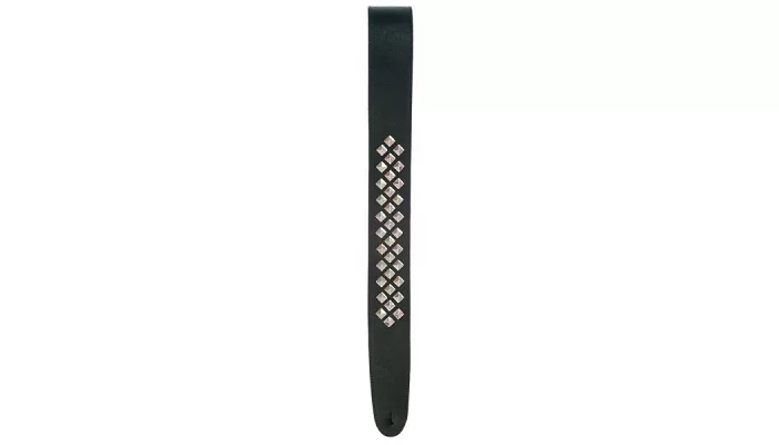 Ремінь для гітари PLANET WAVES PW25LGS01 Metal Collection Leather Guitar Strap, Diamond Stud, фото № 3