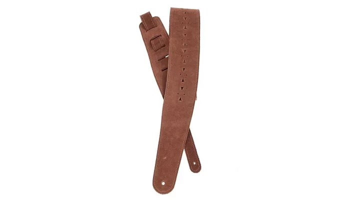 Ремінь для гітари PLANET WAVES PW25PRF05 Vented Leather Guitar Strap, Honey Suede Apache, фото № 1
