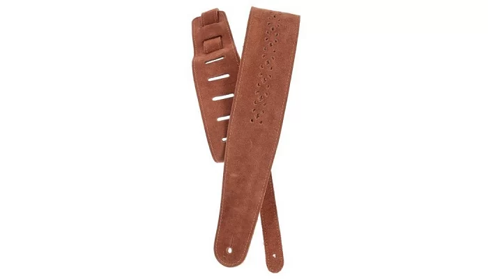 Ремінь для гітари PLANET WAVES PW25PRF04 Vented Leather Guitar Strap, Camel Suede Rosette, фото № 4