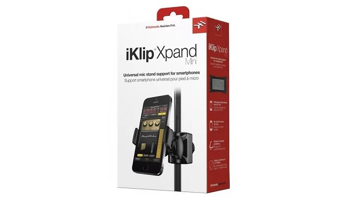 Тримач для установки планшета на мікрофонну стійку IK MULTIMEDIA iKLIP Xpand Mini, фото № 1