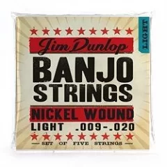 Струни для банджо DUNLOP DJN0920 BANJO NICKEL LIGHT