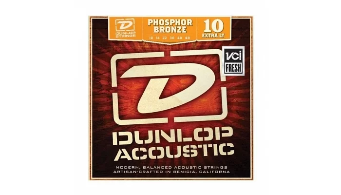 Струны для классической гитары DUNLOP DAP1048 PHOSPHOR BRONZE EXTRA LIGHT (10-48)