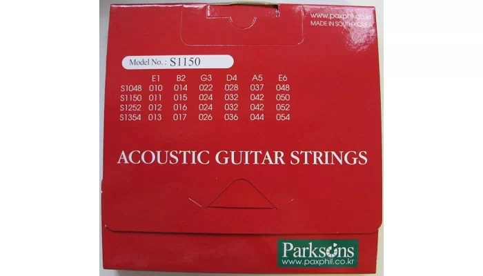 Струни для акустичної гітари PARKSONS S1150 ACOUSTIC L (11-50), фото № 2