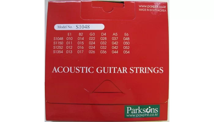 Струни для акустичної гітари PARKSONS S1048 ACOUSTIC XL (10-48), фото № 2