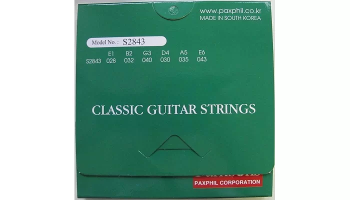 Нейлонові струни для класичної гітари PARKSONS S2843 CLASSIC (28-43), фото № 2