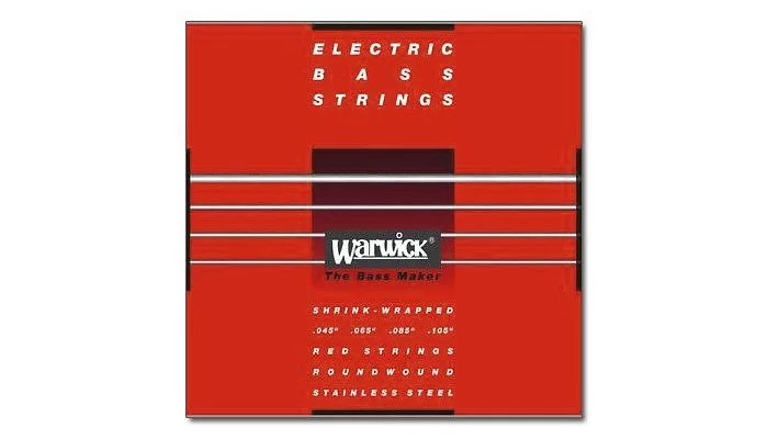 Струни для бас-гітари WARWICK 42200 RED LABEL M4 (45-105), фото № 1