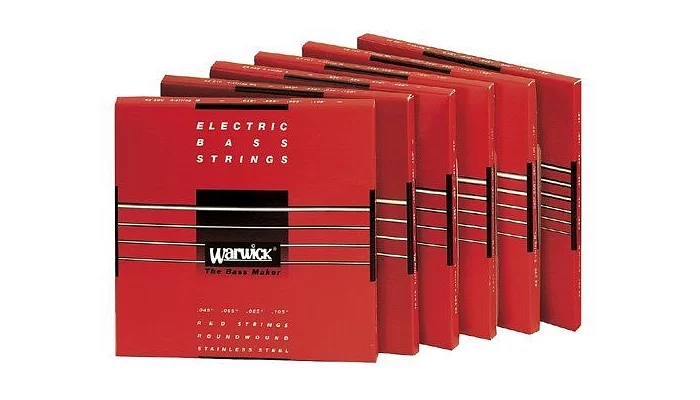 Струны для бас-гитары WARWICK 42200 RED LABEL M4 (45-105), фото № 2