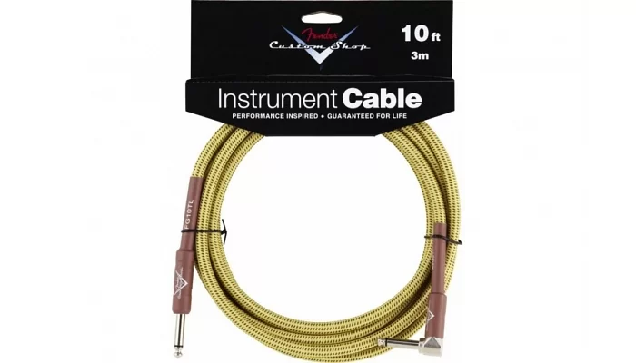 Инструментальный (гитарный) кабель FENDER CUSTOM SHOP PERFORMANCE CABLE 10 ANGLED TW