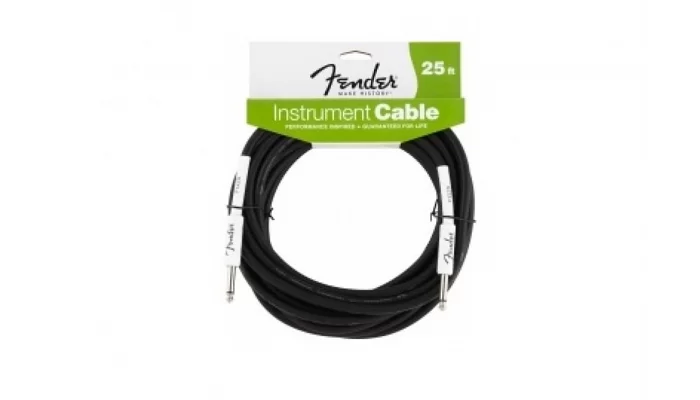 Інструментальний (гітарний) кабель FENDER PERFORMANCE INSTRUMENT CABLE 25 BK