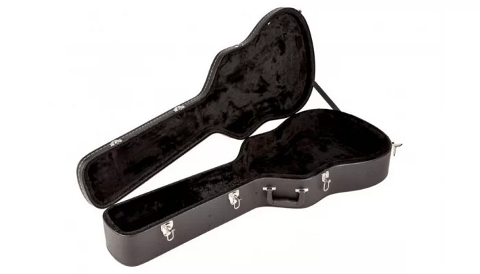 Кейс для акустической гитары FENDER DREADNOUGHT ACOUSTIC GUITAR CASE BLACK FLAT TOP