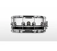 Малый барабан NATAL DRUMS CAFE RACER SNARE 14x6.5 PIANO WHITE BLACK SPARKLE DOUBLE SPLIT