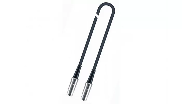 Миди кабель c металлическими разъёмами QUIK LOK S165-2BK MIDI