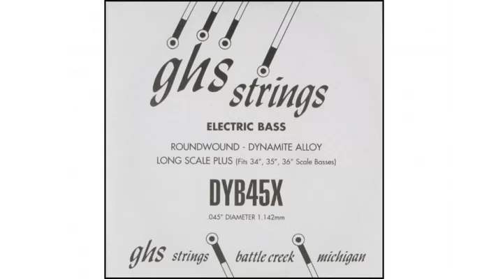 Струна для бас-гитары GHS STRINGS DYB45X