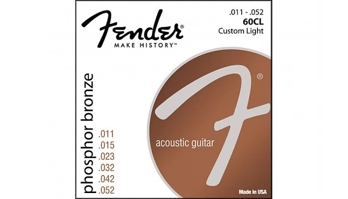 Струни для акустичних гітар FENDER 60CL