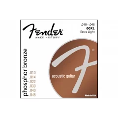 Струни для акустичних гітар FENDER 60XL
