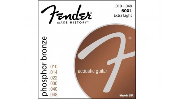 Струны для акустических гитар FENDER 60XL