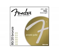 Струни для акустичних гітар FENDER 70 XL