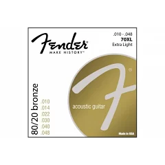 Струны для акустических гитар FENDER 70 XL