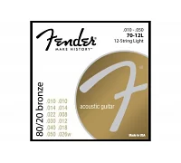 Струны для акустических гитар FENDER 70-12L