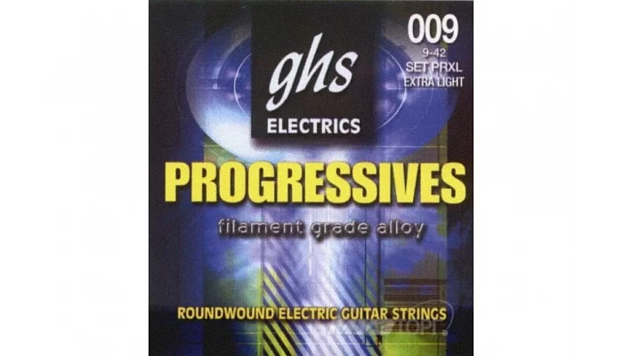 Струни для електрогітар GHS STRINGS PROGRESSIVES PRXL 09-42