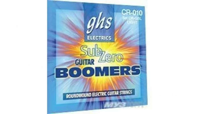 Струни для електрогітар GHS STRINGS SUB-ZERO BOOMERS SET CR-GBL