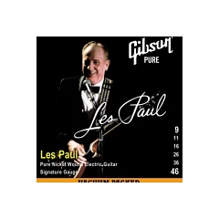 Струны для электрогитар GIBSON SEG-LPS LES PAUL SIG. PURE NICKEL WOUND .009-.046
