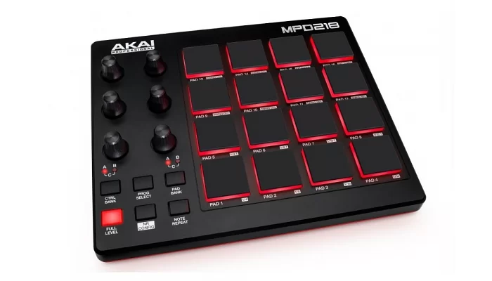 DJ MIDI-контроллер AKAI MPD218 MIDI, фото № 1