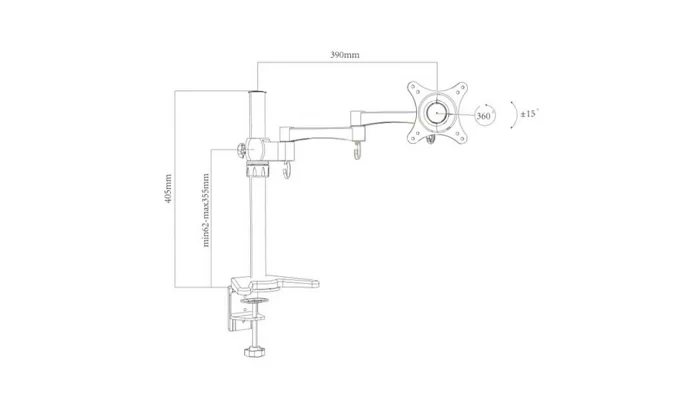 Настольное крепление для проектора CHARMOUNT CT-LCD-DS902, фото № 2
