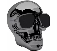 Бездротова портативна акустична система Jarre Technologies AeroSkull Nano Chrome Black