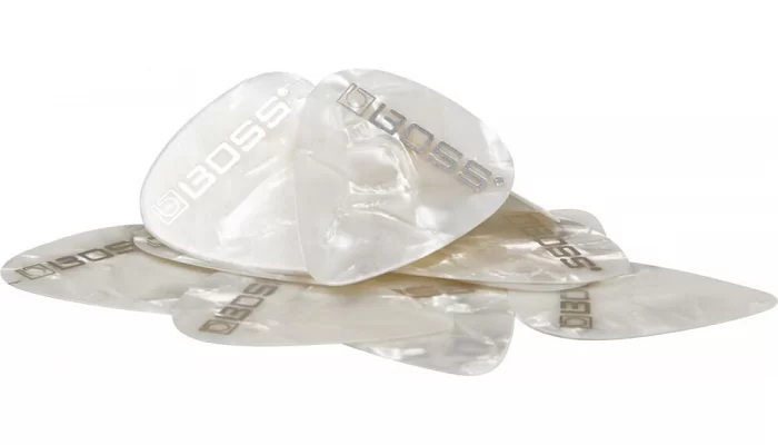 Медиаторы BOSS BPK-12-WT Celluloid White Pearl Thin, фото № 1