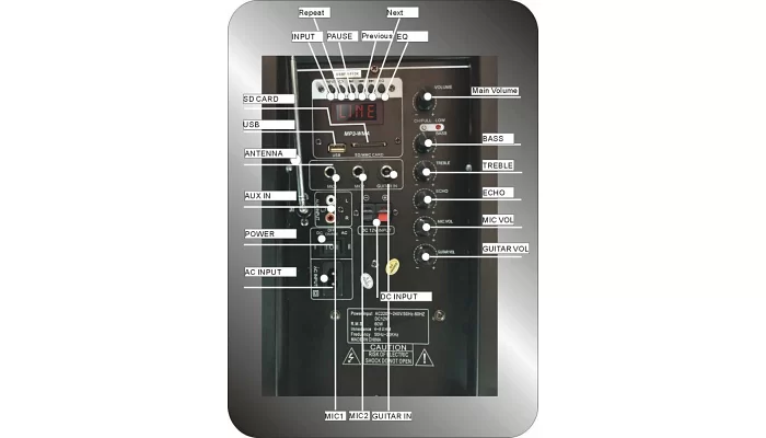 Автономна акустична система TMG FM F14 (1MIC + BL + USB + FM), фото № 4