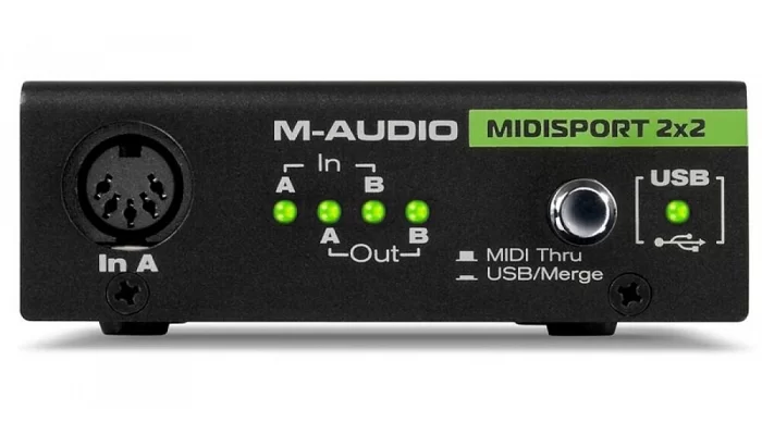 Аудіоінтерфейс M-Audio MIDISPORT 2X2, фото № 2