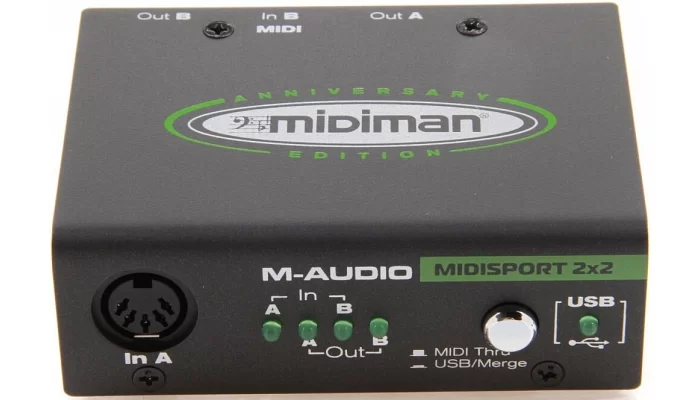 Аудіоінтерфейс M-Audio MIDISPORT 2X2, фото № 4