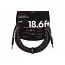 Инструментальный кабель FENDER CABLE DELUXE SERIES 18.6' BLACK TWEED