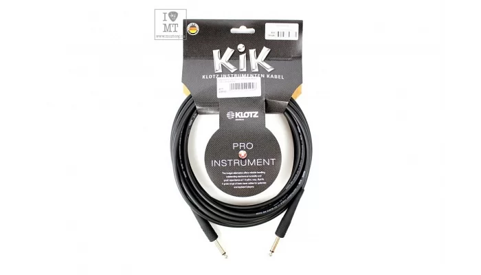Інструментальний кабель KLOTZ KIK INSTRUMENT CABLE BLACK 6 M, фото № 2