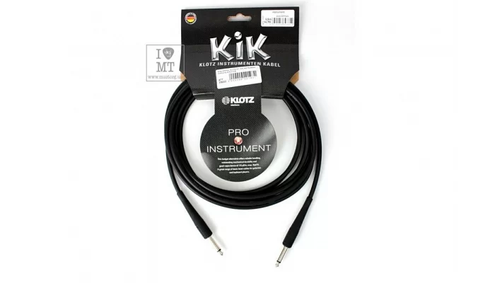 Инструментальный кабель KLOTZ KIK INSTRUMENT CABLE BLACK 4.5 M, фото № 1