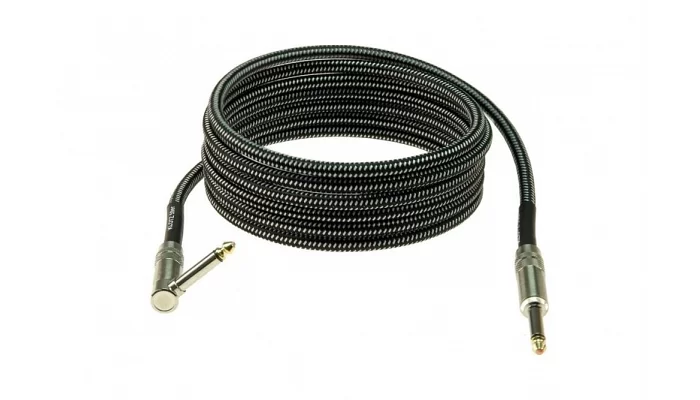 Инструментальный кабель KLOTZ 59 VINTAGE PRO GUITAR CABLE ANGLED 3 M, фото № 1