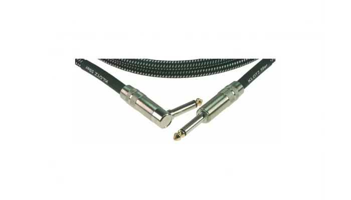 Инструментальный кабель KLOTZ 59 VINTAGE PRO GUITAR CABLE ANGLED 3 M, фото № 3