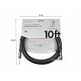 Инструментальный кабель FENDER CABLE PROFESSIONAL SERIES 10' ANGLED BLACK