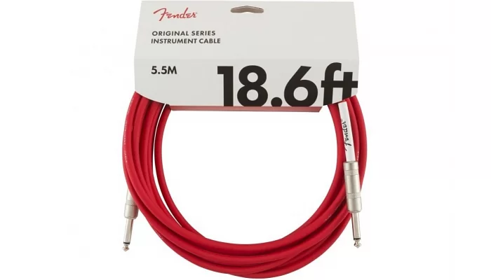 Инструментальный кабель FENDER CABLE ORIGINAL SERIES 18.6' FRD, фото № 1